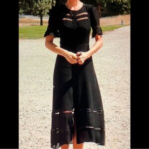 Naftul 
Fashion Midi Black Dress